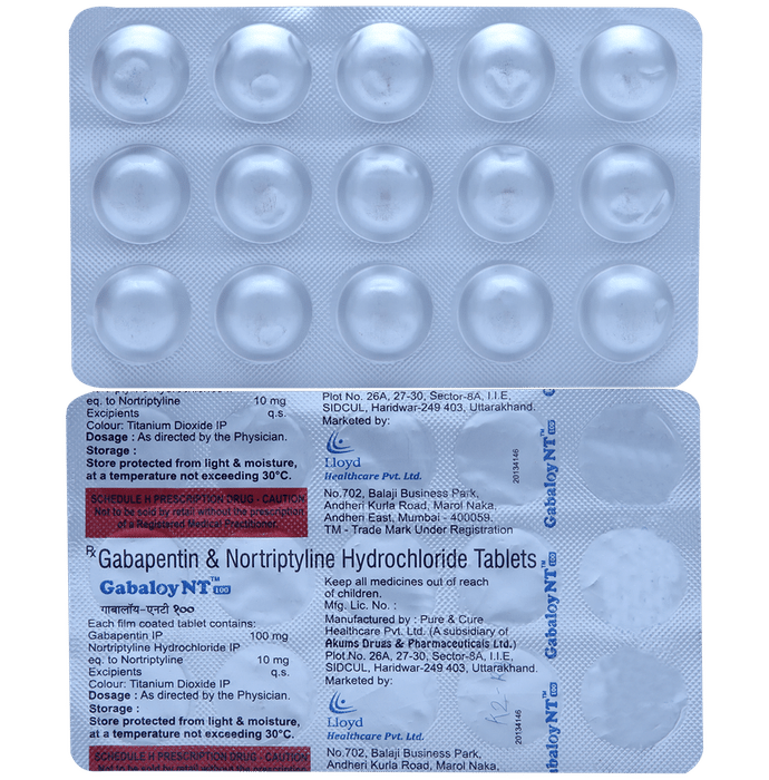 Gabaloy NT 100 Tablet