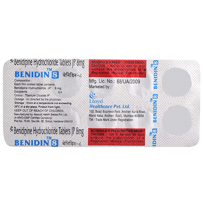 Benidin 8 Tablet