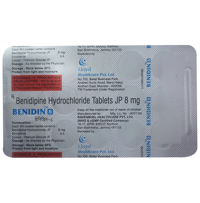 Benidin 8 Tablet