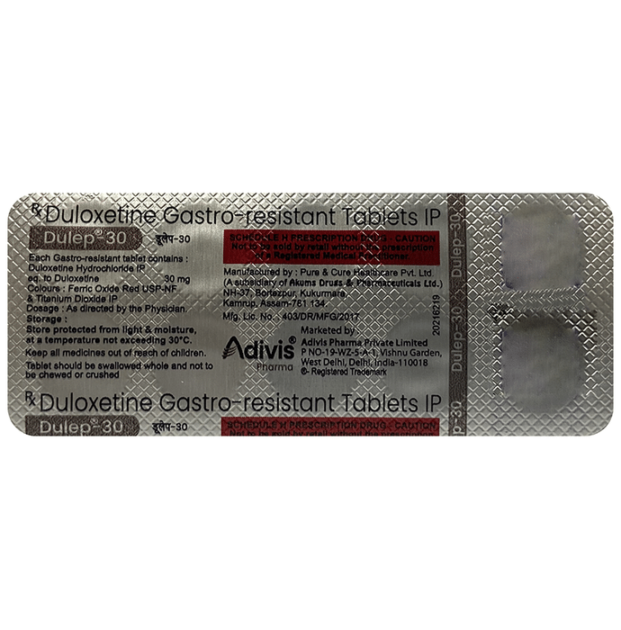 Dulep 30 Tablet