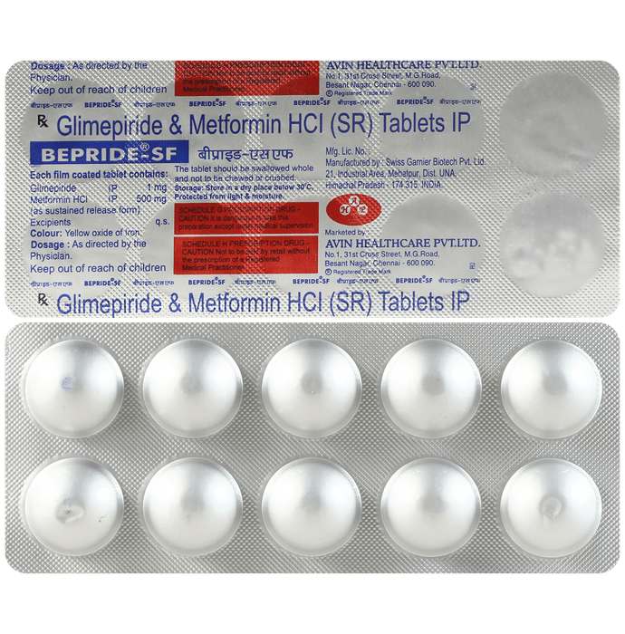 Bepride SF 1mg/500mg Tablet