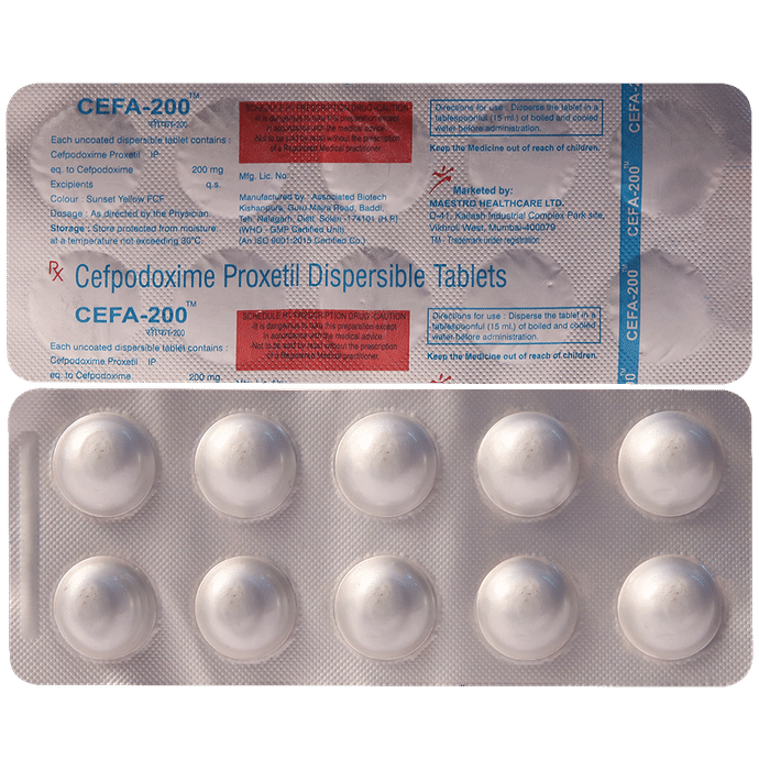 Cefa 200mg Tablet