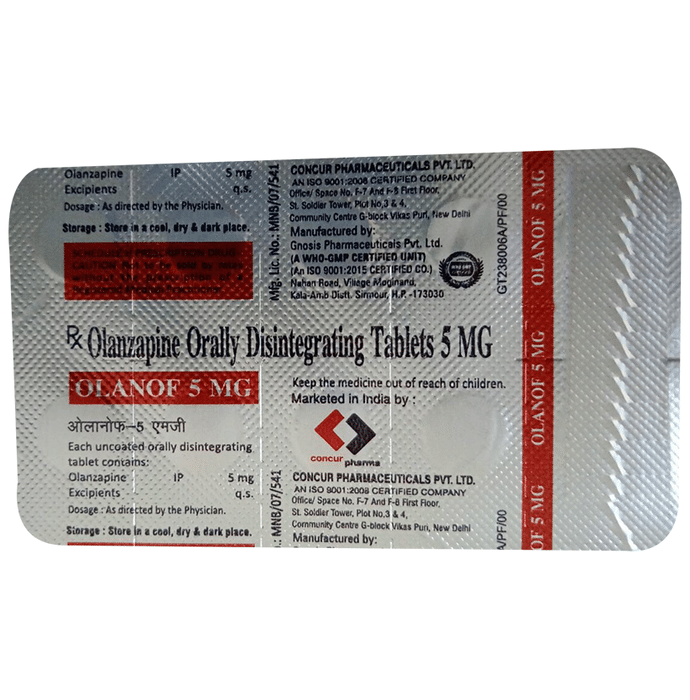 Olanof 5mg Tablet DT