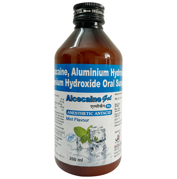 Alcecaine Gel Mint Sugar Free