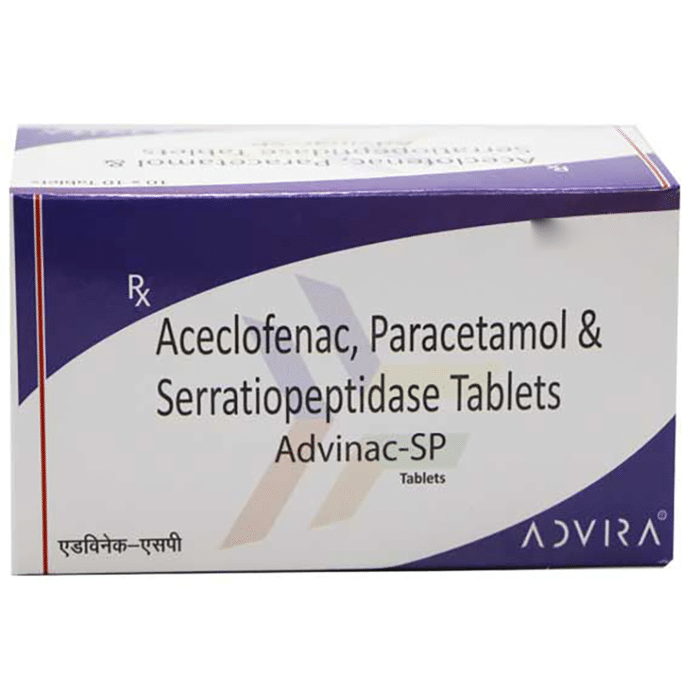 Advinac SP 100mg/325mg/15mg Tablet