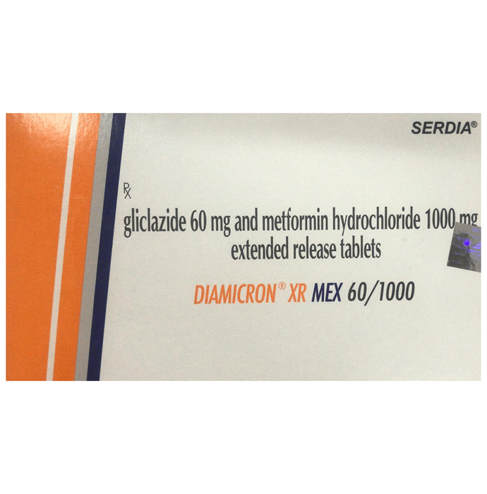 Diamicron XR Mex 60/1000 Tablet ER