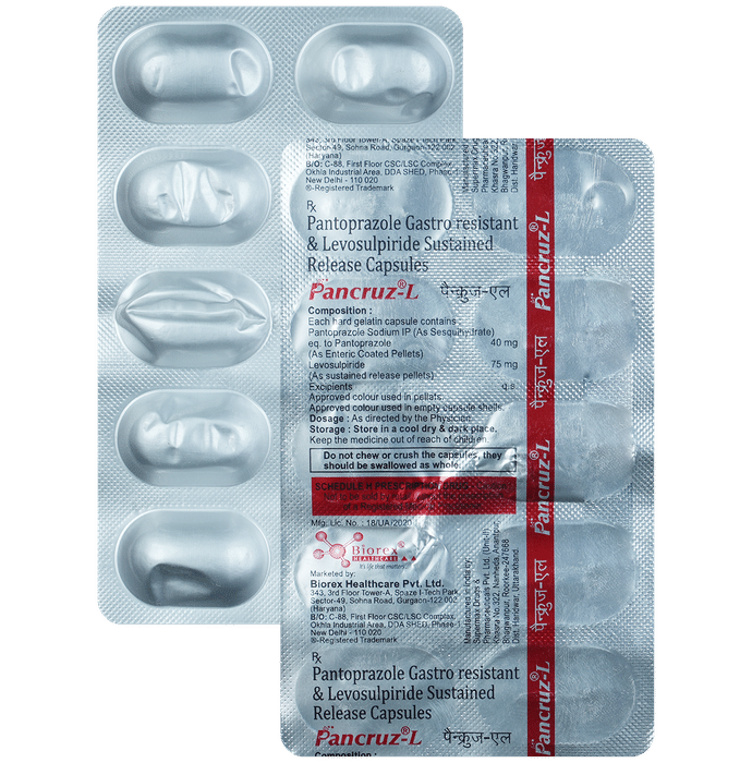 Pancruz L 75mg/40mg Capsule