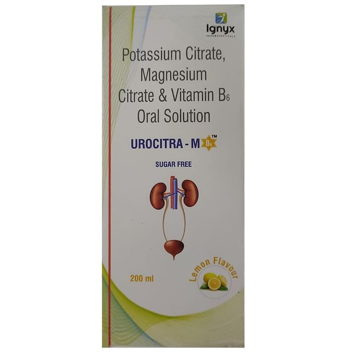 Urocitra-M B6 Oral Solution Sugar Free Lemon