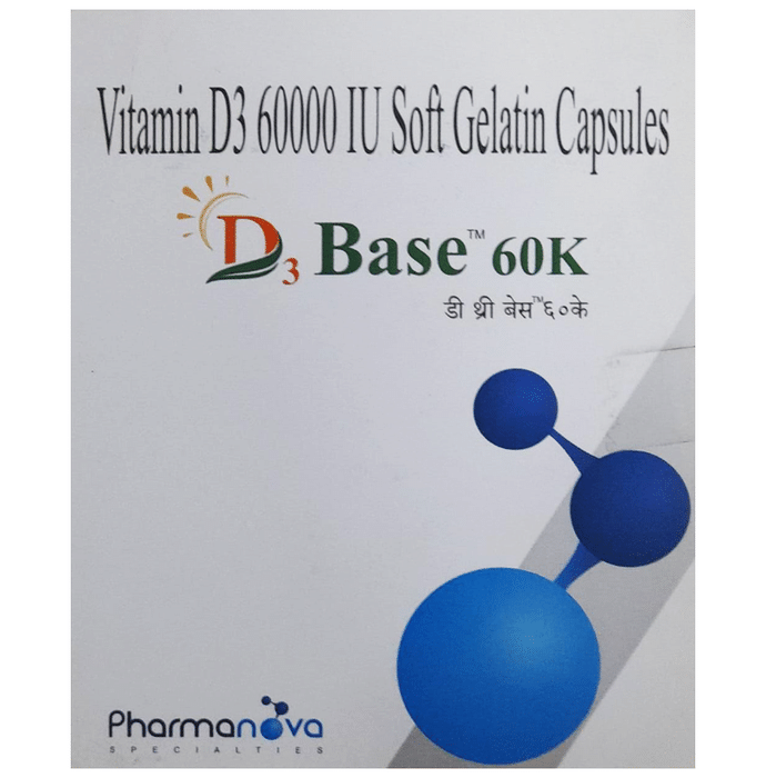 D3 Base 60K Soft Gelatin Capsule
