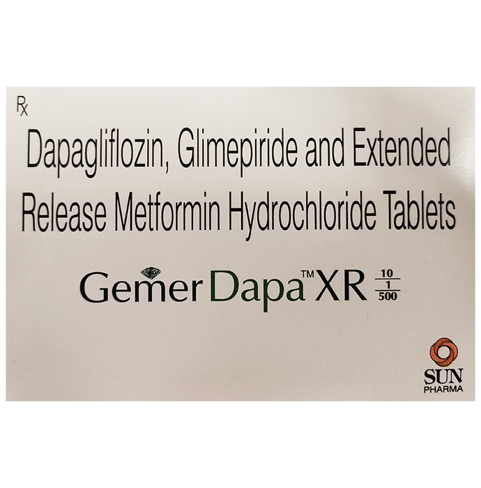 Gemer Dapa XR 10/1/500 Tablet