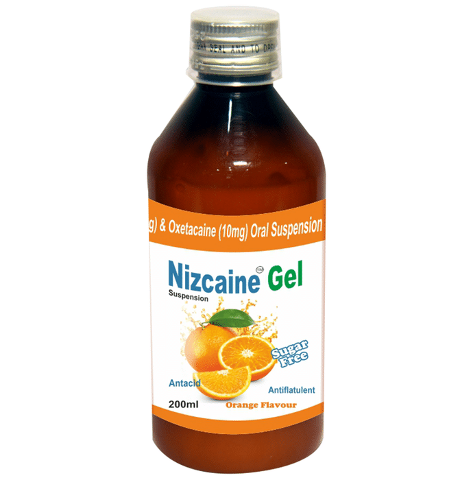 Nizcaine Gel Orange Sugar Free