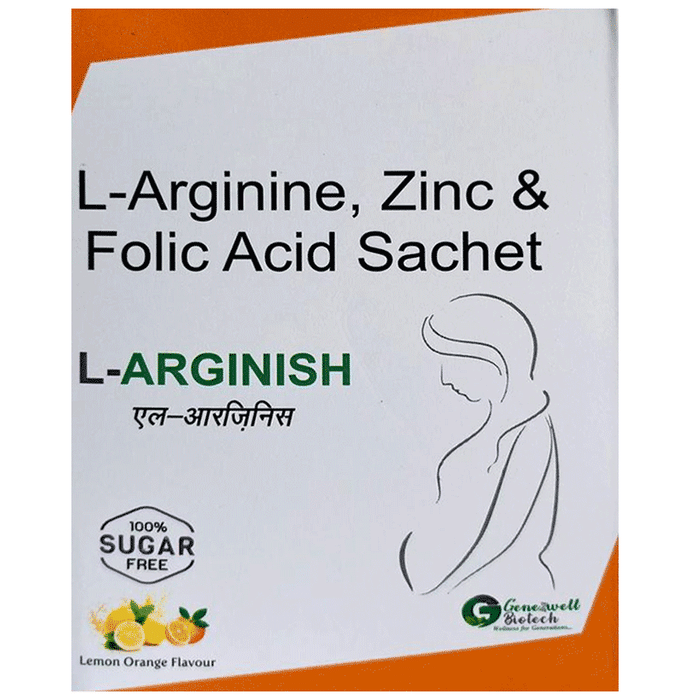 L-Arginish Sachet Lemon Orange Sugar Free