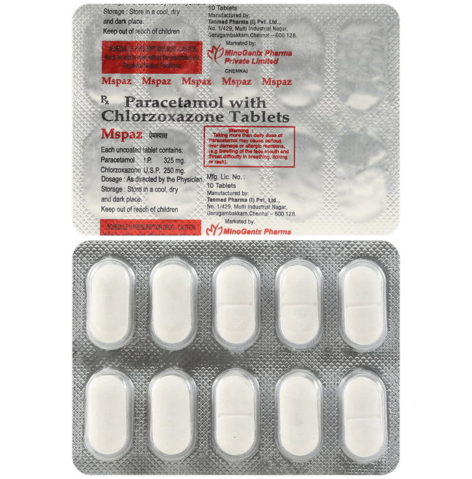 Mspaz 325mg/250mg Tablet