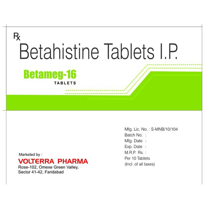 Betameg 16 Tablet